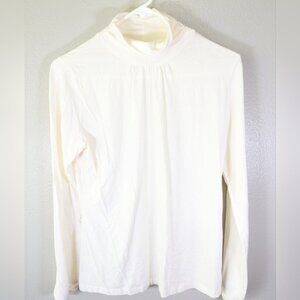 Women's cream turtle neck size L